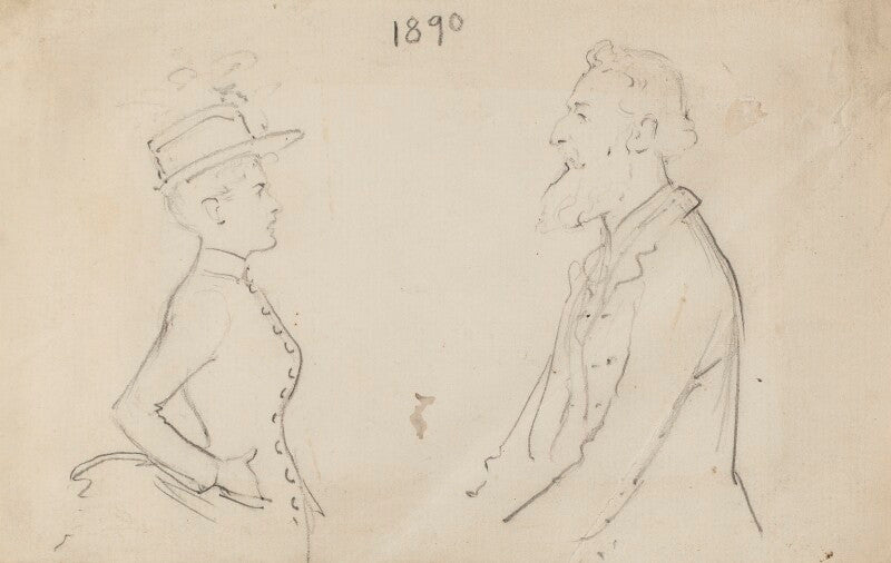 Letitia mabel roe (née lee); frederic leighton, baron leighton ('imaginary incident ..') npg d43064