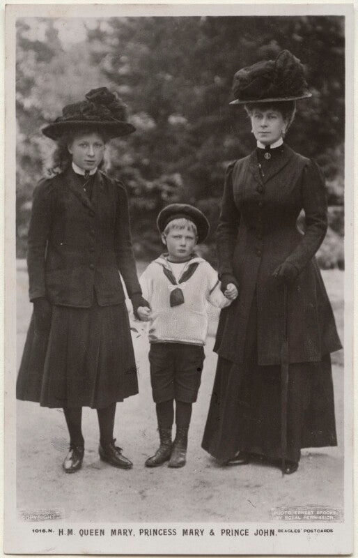 'h.m. queen mary, princess mary & prince john' npg x193186