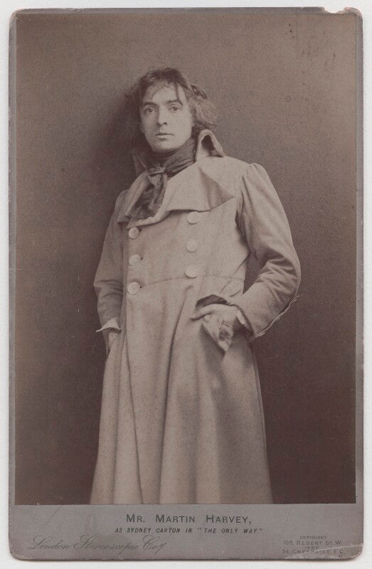 Sir john martin harvey as sydney carton in 'the only way' npg x196976