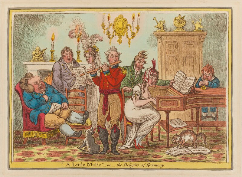 '" a little music" or the delights of harmony' npg d12948