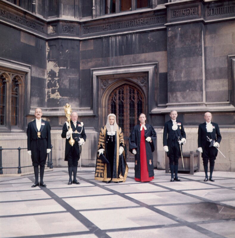 'the speakers procession' (horace maybray king, baron maybray king and five others) npg x172137