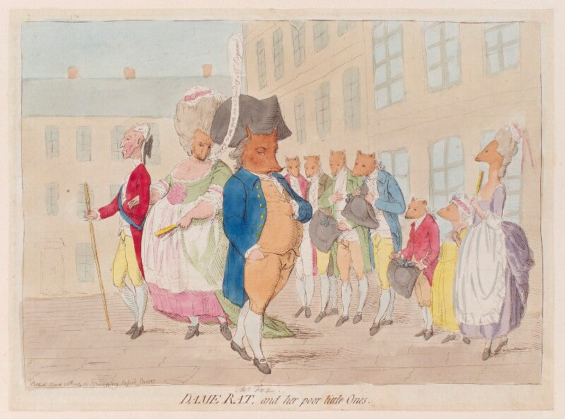 'dame rat, and her poor little ones' npg d12301