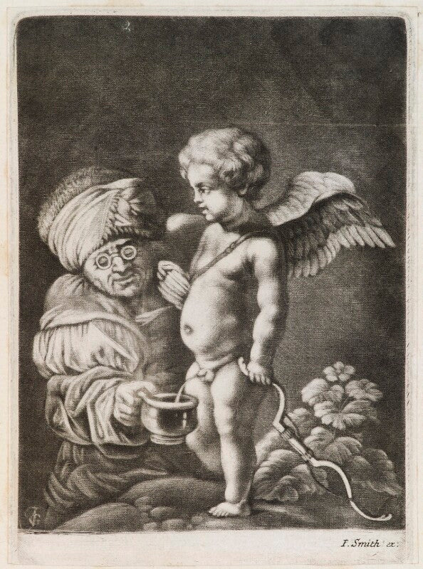 Cupid pissing into a cup npg d11787