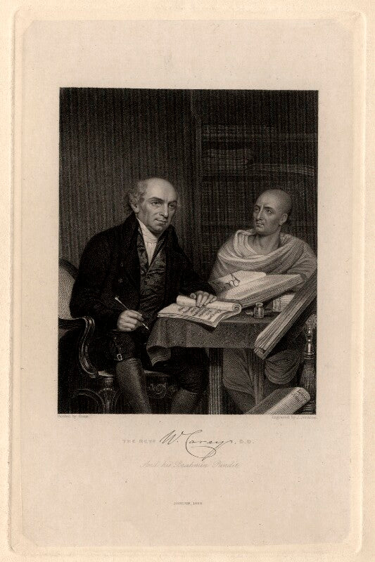 The revd. w. carey, d.d. and his brahmin pundit (william carey; mritunjaya) npg d2180