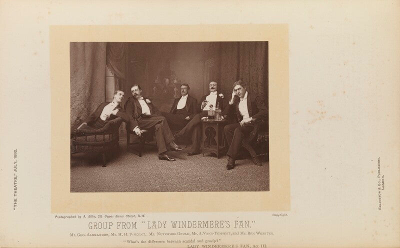 'group from "lady windermere's fan"' npg ax28837