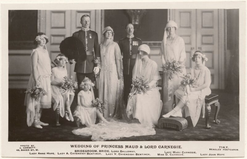 'wedding of princess maud & lord carnegie' npg x193124