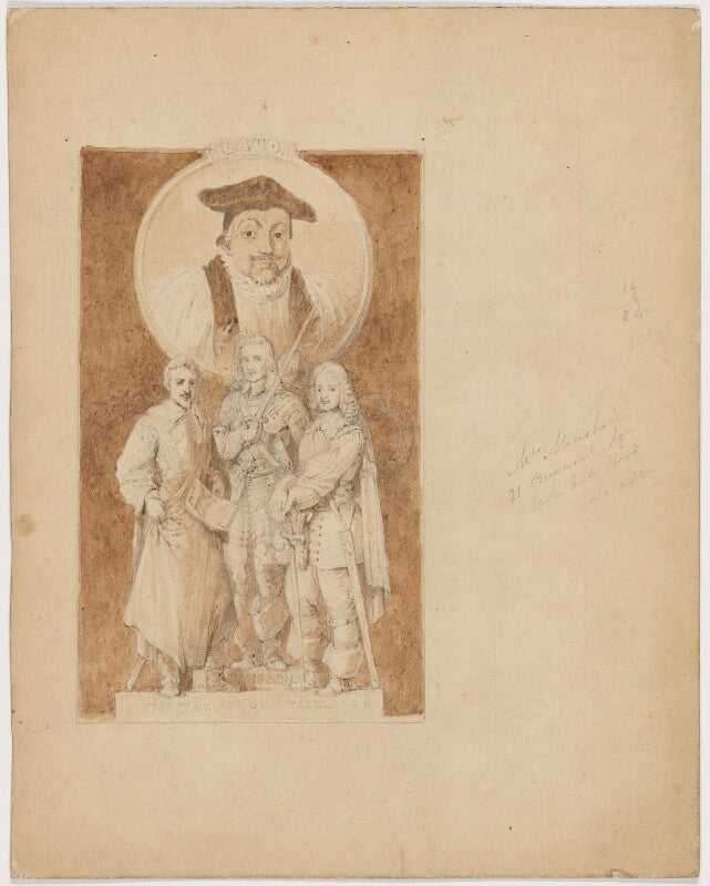 William laud; thomas wentworth, 1st earl of strafford; john hampden; lucius cary, 2nd viscount falkland npg d21570