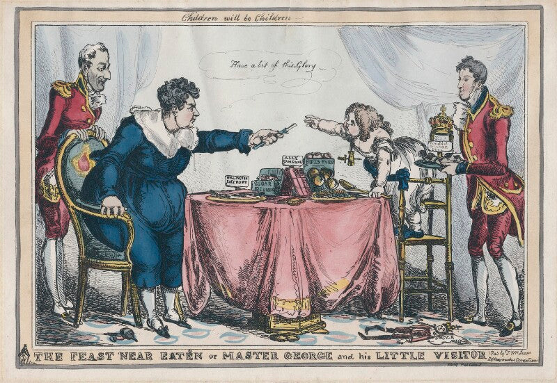 'the feast near eaten (eton) or master george and his little visitor' npg d48722