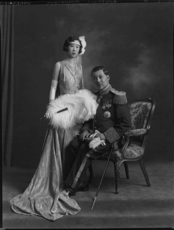 Probably marquis yorisade tokugawa; probably marchioness tokugawa npg x70506