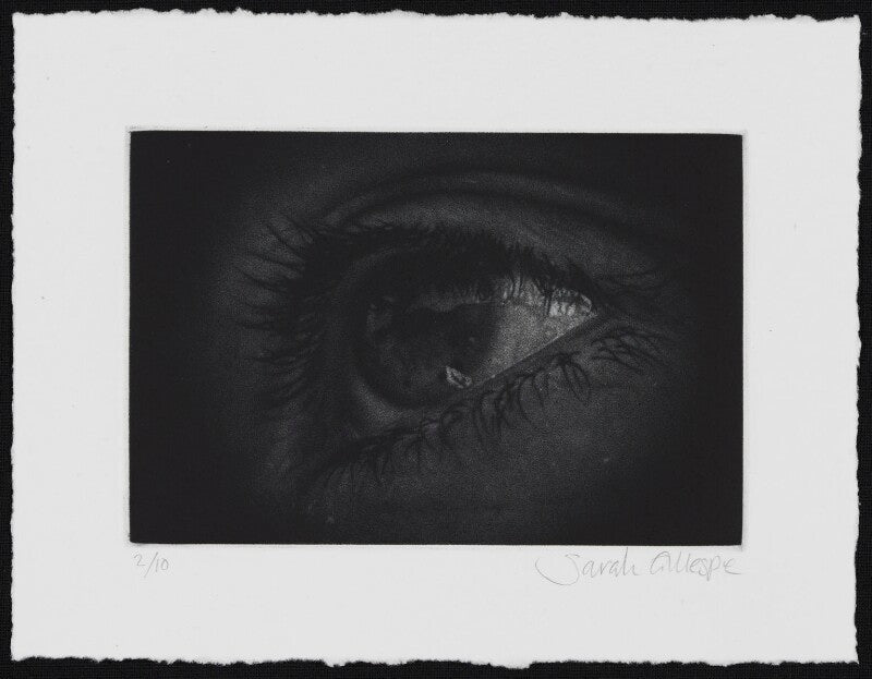 Mezzotint of an eye npg d49617
