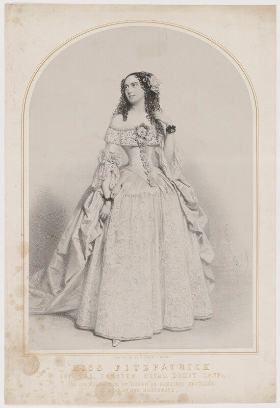 Emma fitzpatrick as helen in sheridan knowles' 'the hunchback' npg d36950