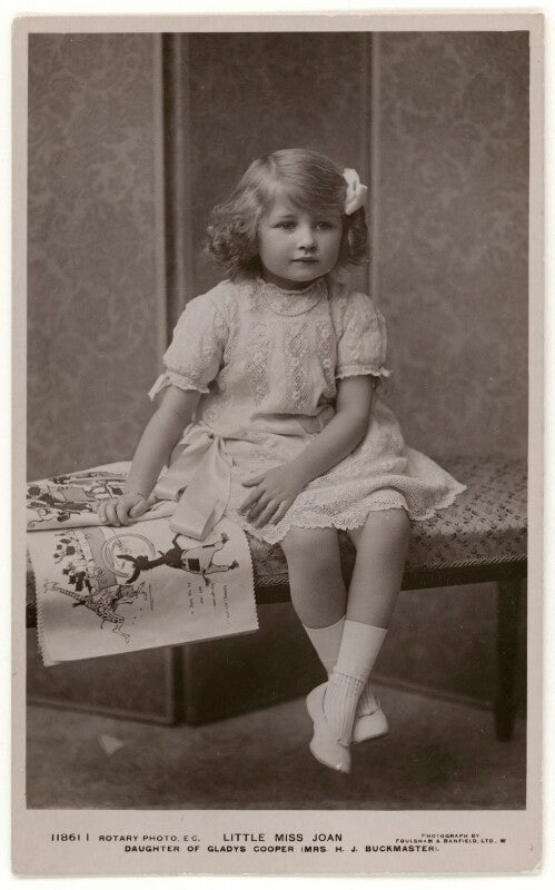 "little miss joan (daughter of gladys cooper)"; (joan morley (née buckmaster)) npg x201174