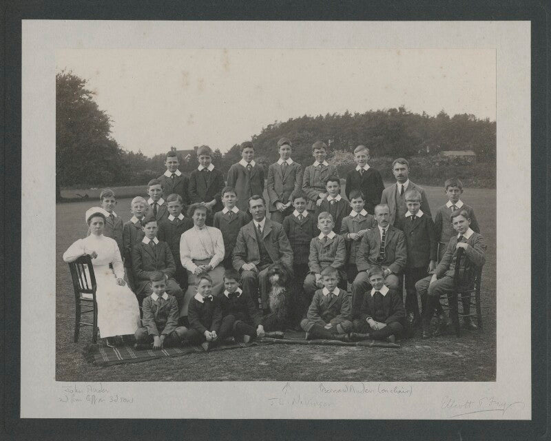 School photograph including john bicknell auden; john lea nevinson and bernard auden npg x25118
