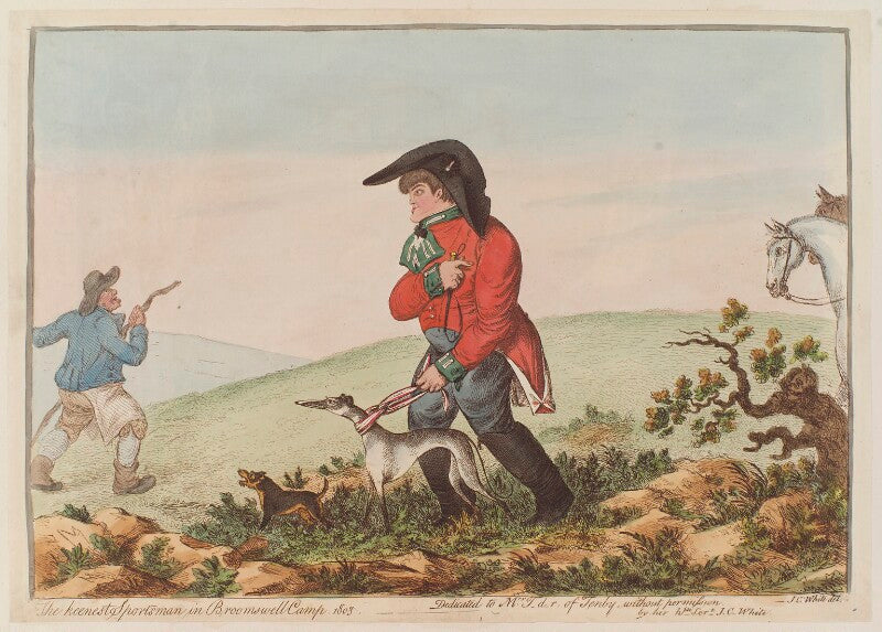 'the keenest sportsman in broomswell camp, 1803' npg d12796