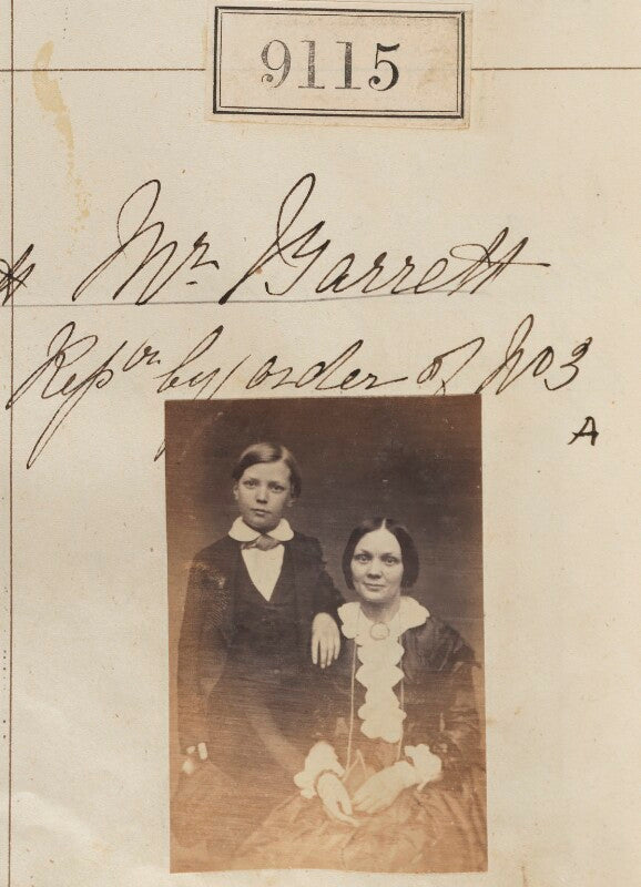 'reproduction by order of mrs barrett' (unknown sitters) npg ax58937