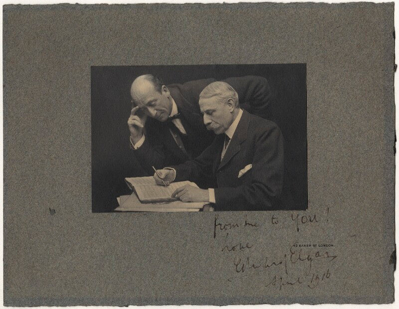 Algernon henry blackwood; sir edward elgar, bt npg x19029