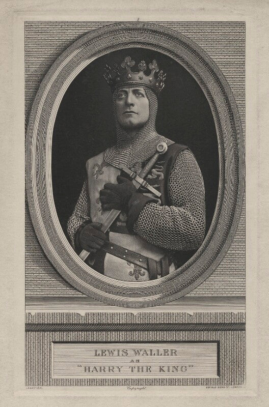 Lewis waller (william waller lewis) as henry v in 'henry v' npg x27238