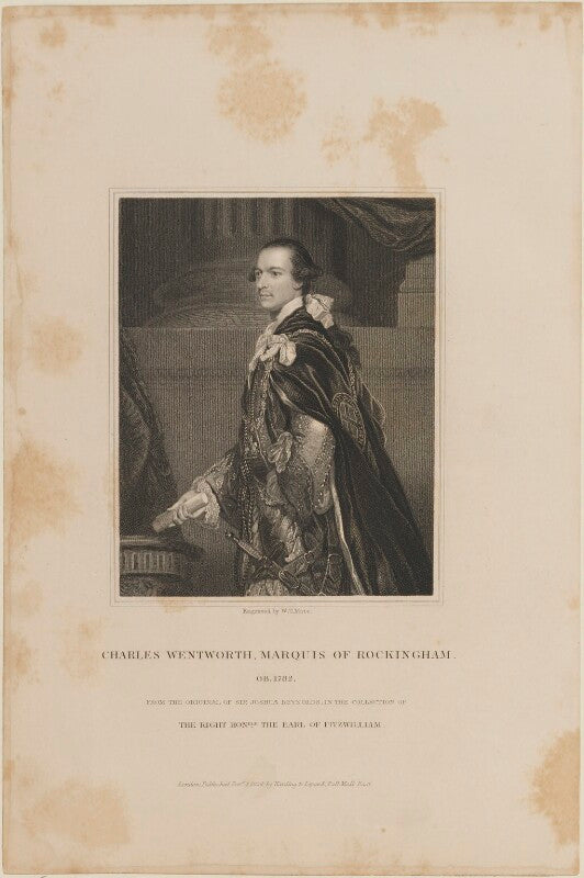 Charles watson wentworth, 2nd marquess of rockingham npg d14415