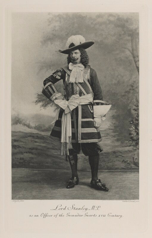 Edward george villiers stanley, 17th earl of derby as an officer of the grenadier guards, xvii century npg ax41181