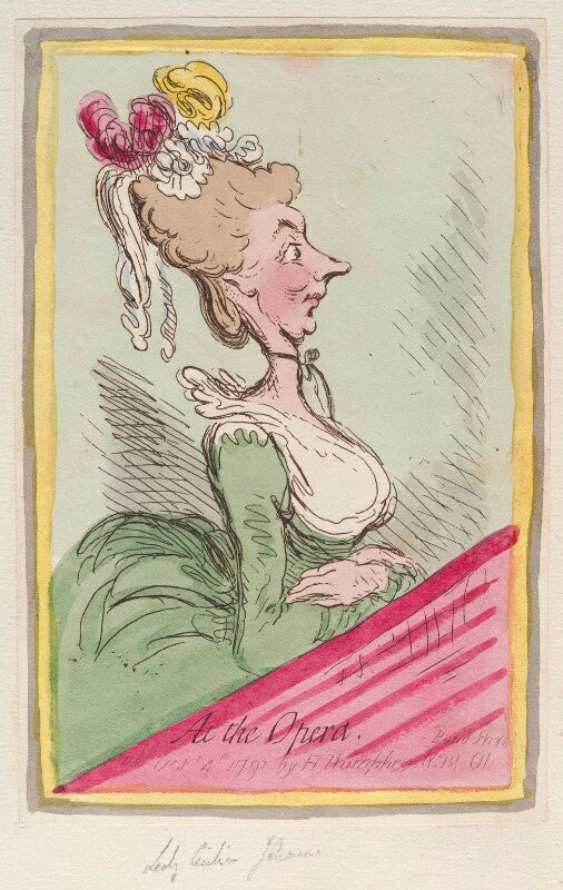 Lady cecilia johnston ('at the opera') npg d12509