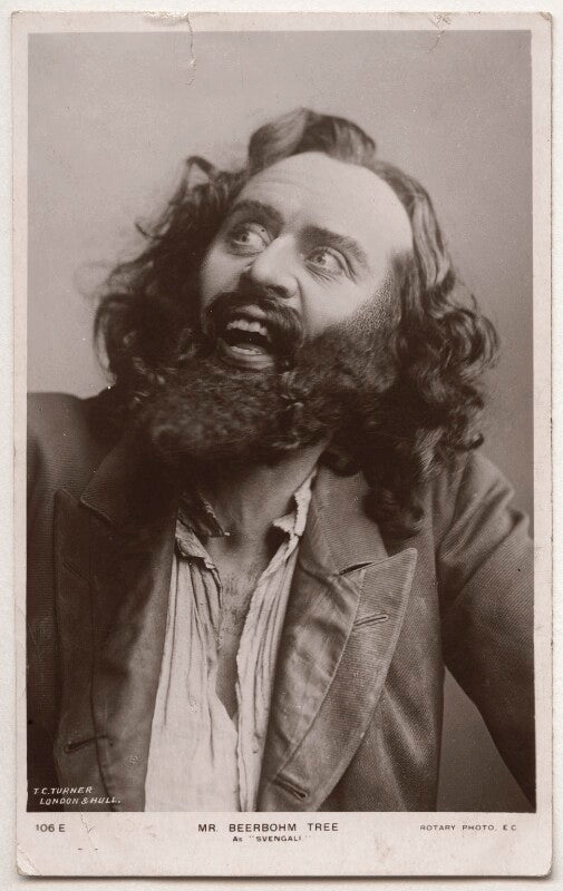 Sir herbert beerbohm tree as svengali in 'trilby' npg x160601