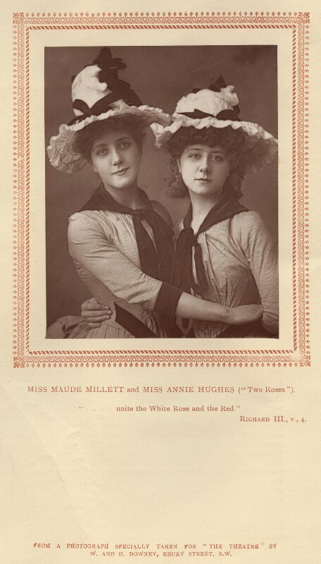 Maude millett (mrs tennant) as ida; annie hughes as lotty in 'two roses' npg x9318
