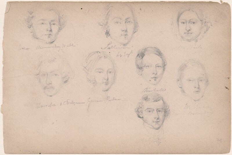 Sullivan; mrs barly; mr george and five unknown sitters npg d23313(25)