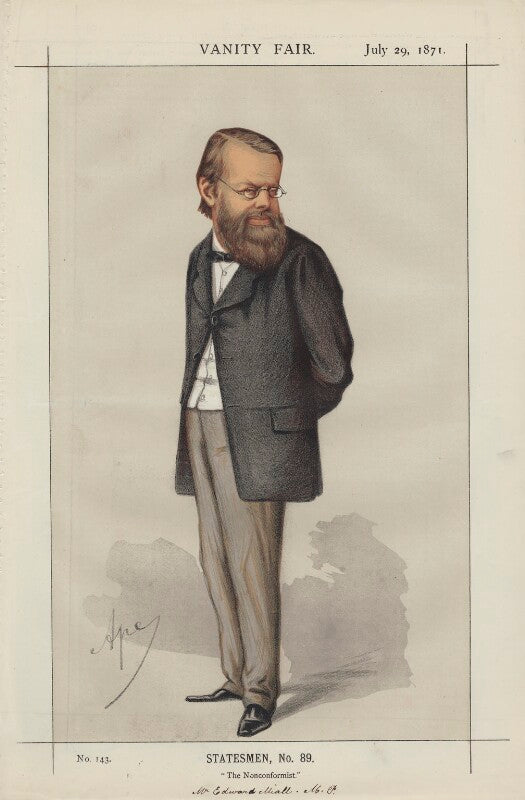 Edward miall ('statesmen, no. 89.') npg d43494