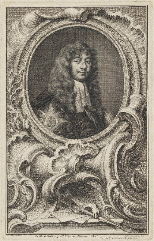 Henry bennet, 1st earl of arlington npg d7352