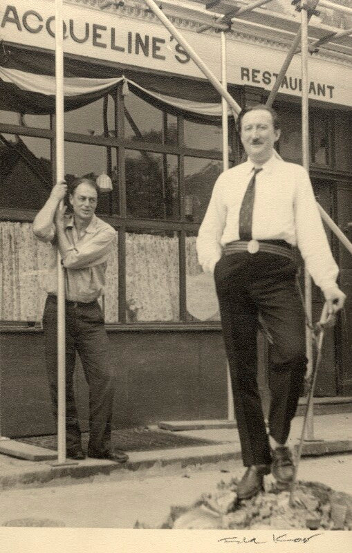 John gawsworth (terence ian fytton armstrong) and an unknown man npg x125359