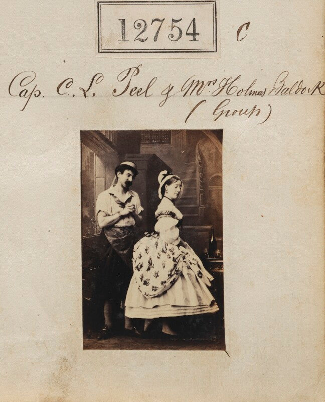 Probably elizabeth mary baldock (née corbet); cecil lennox peel npg ax62397