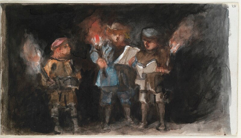 Three unknown children, probably carolers npg d23146(28)