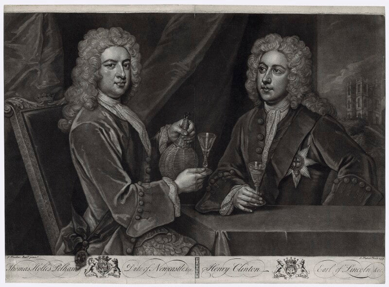Thomas pelham holles, 1st duke of newcastle under lyne; henry clinton, 7th earl of lincoln npg d33099