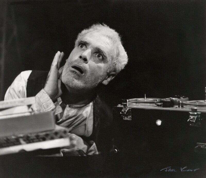 Patrick magee as krapp in 'krapp's last tape' npg x127343