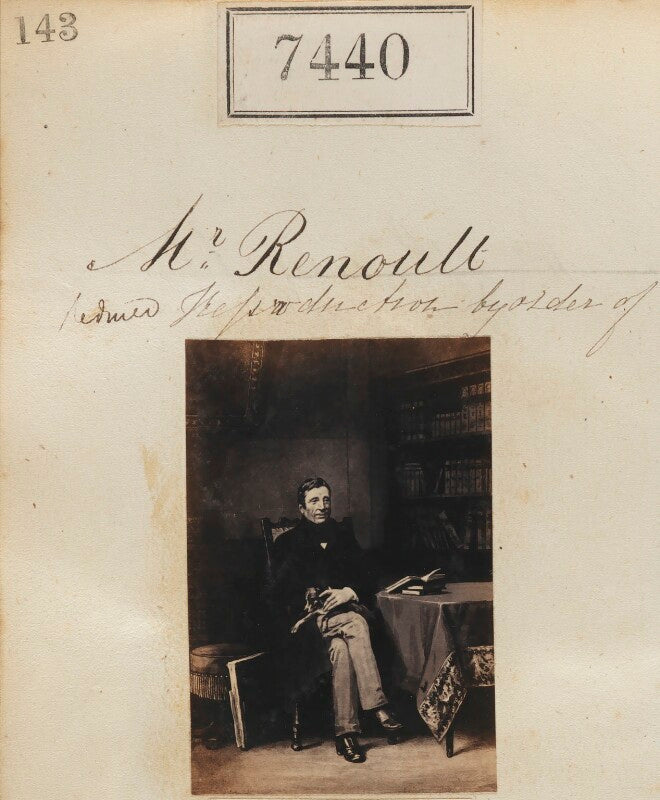 'reproduction by order of mr renoult' npg ax57343