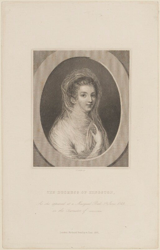 Elizabeth pierrepont (née chudleigh, later hervey), duchess of kingston npg d14325
