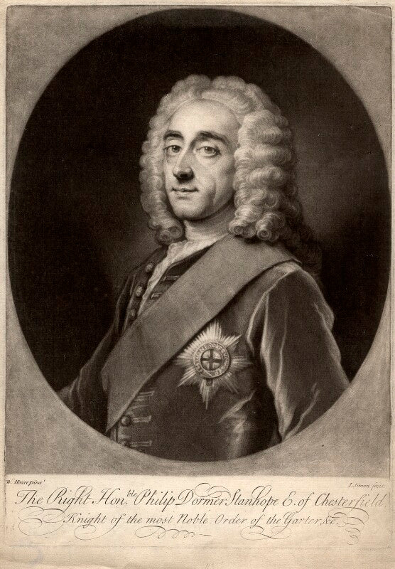Philip dormer stanhope, 4th earl of chesterfield npg d1285