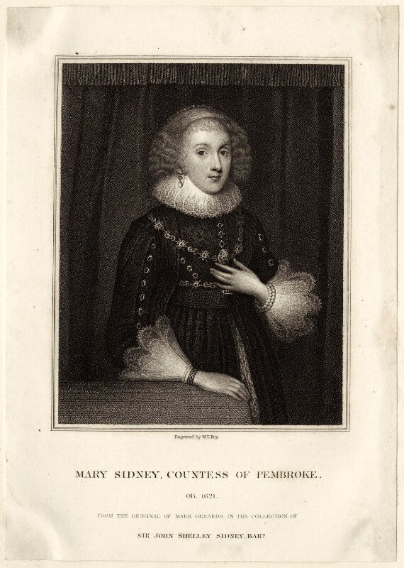 Unknown woman, formerly known as mary herbert, countess of pembroke npg d27990