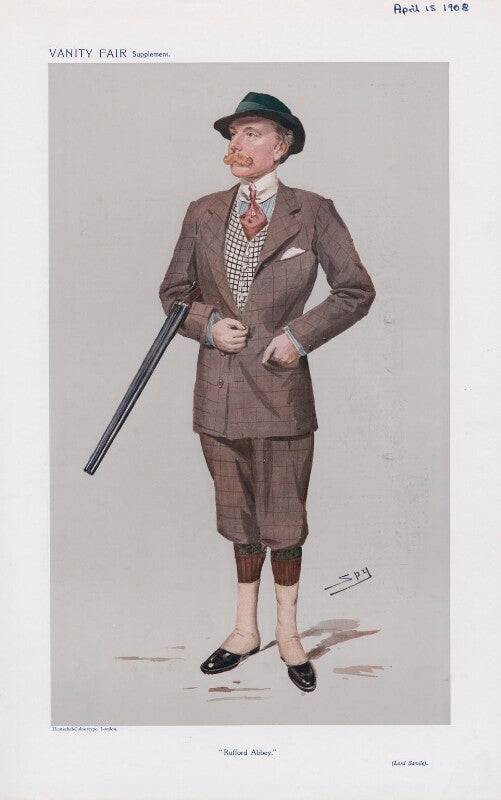 John lumley savile, 2nd baron savile ('men of the day. no. 1114. "rufford abbey."') npg d45428