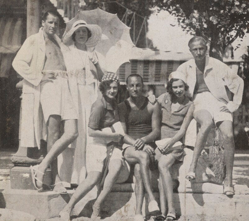 Prince jean louis de faucigny lucinge; princess emily cito filomarino di bitteto; comtesse a. de robilant; marquis salina amorini; baba d'erlanger, princesse jean louis de faucigny lucinge; carlos de beistegui npg ax135993