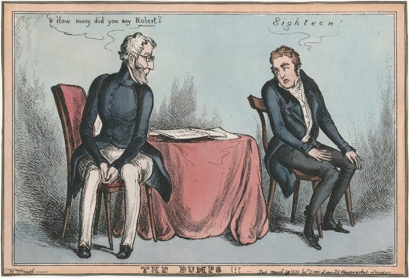 'the dumps' (arthur wellesley, 1st duke of wellington; sir robert peel, 2nd bt) npg d48811