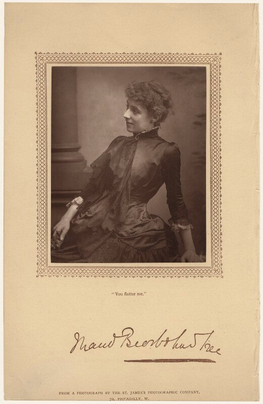 Maud (née holt), lady beerbohm tree npg x27045