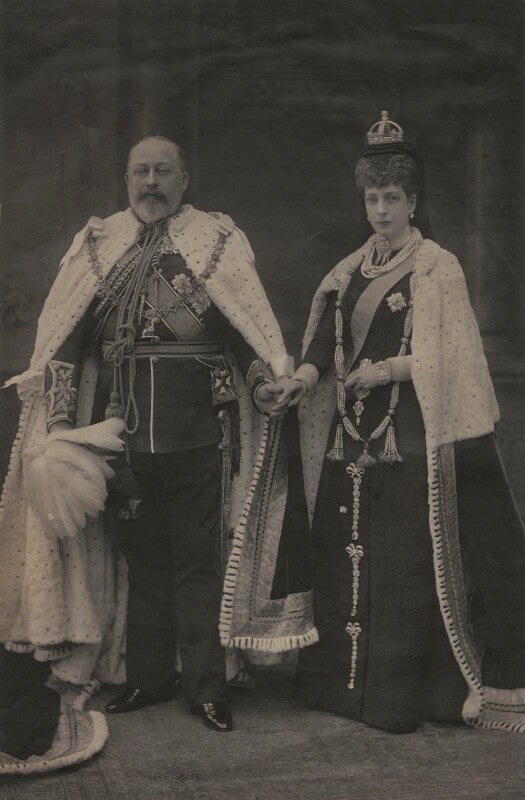 King edward vii; queen alexandra npg x25240