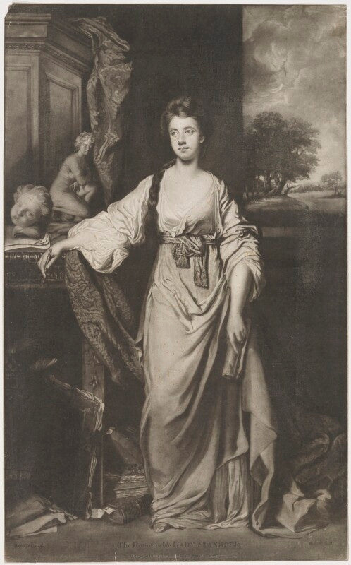 Anne hussey (née delaval), lady stanhope npg d41859