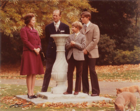 Queen Elizabeth II; Prince Philip; Prince Edward; Prince Andrew, Duke of York NPG P1411
