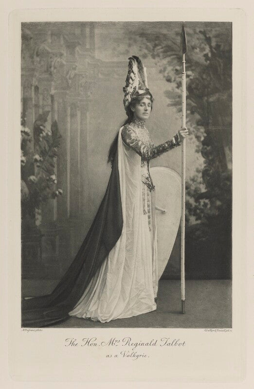 Margaret jane (née stuart wortley), lady talbot as a valkyrie npg ax41183