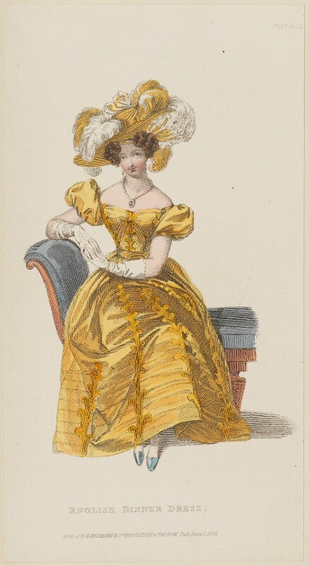 'english dinner dress', june 1829 npg d47635