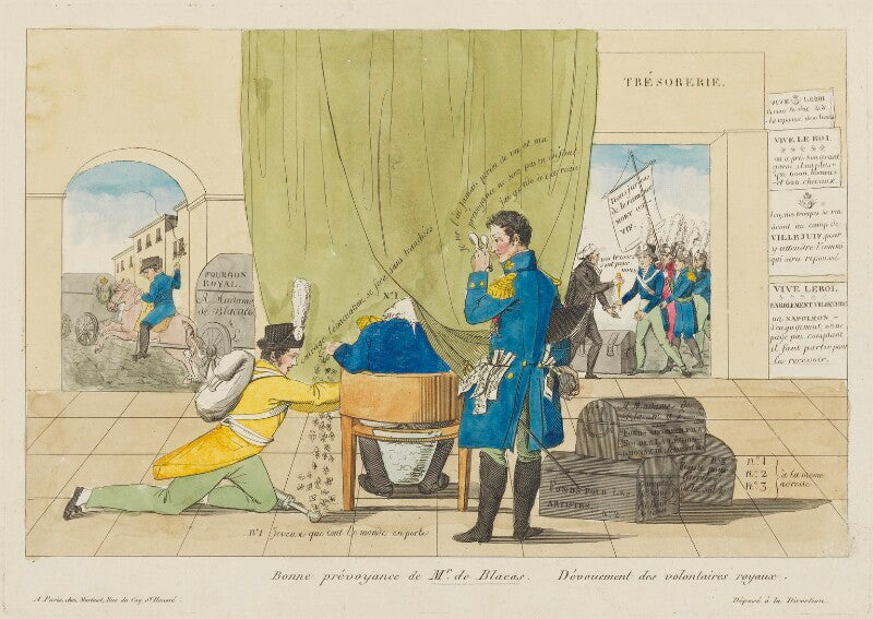 Pierre louis, duc de blacas d'aulps ('bonne prévoyance de mr de blacas. dévouement des volontaires royaux') npg d15889