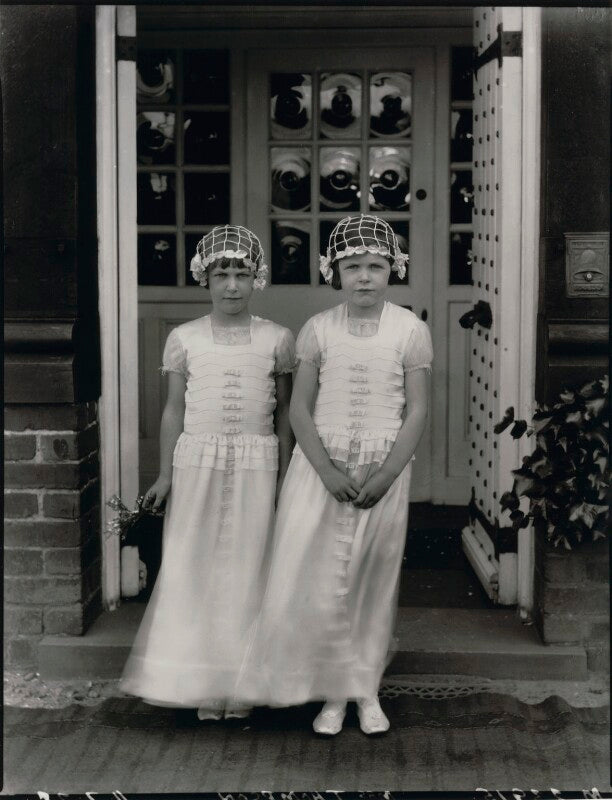Two bridesmaids for the wedding of geoffrey kemp bourne and agnes evelyn thompson npg x128602
