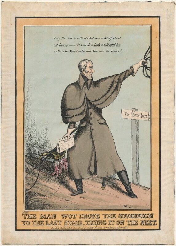Arthur wellesley, 1st duke of wellington ('the man wot drove the sovereign to the last stage, trying it on the next') npg d48825